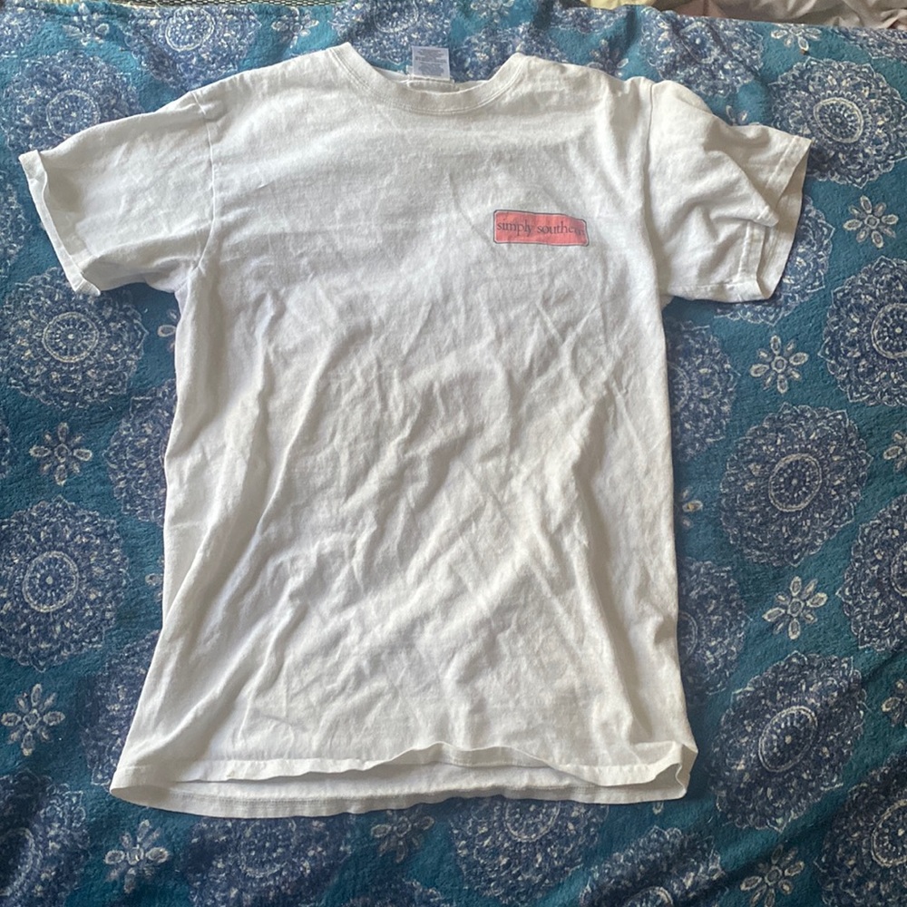 Womens White Shirt With Turtle — Simply Southern